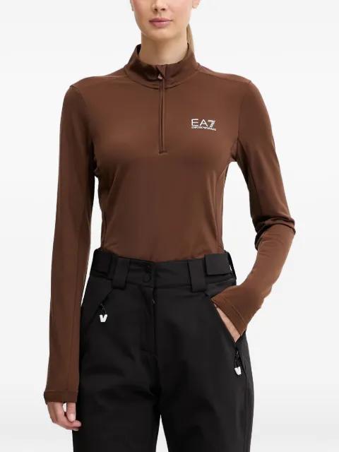 logo-print ski top by EMPORIO ARMANI