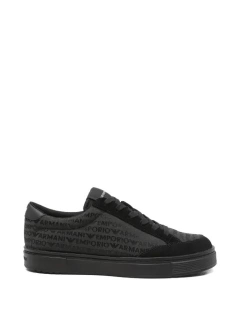 logo-print sneakers by EMPORIO ARMANI