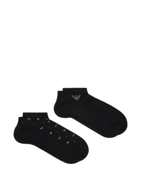logo-print socks (set of two) by EMPORIO ARMANI