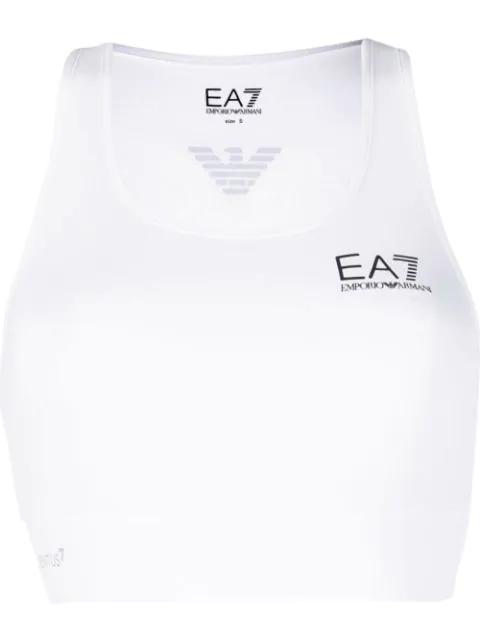 logo print sports bra by EMPORIO ARMANI