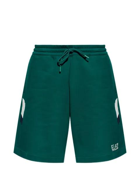 logo-print track shorts by EMPORIO ARMANI
