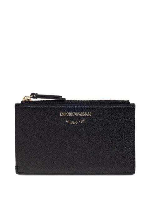 logo-stamp leather wallet by EMPORIO ARMANI