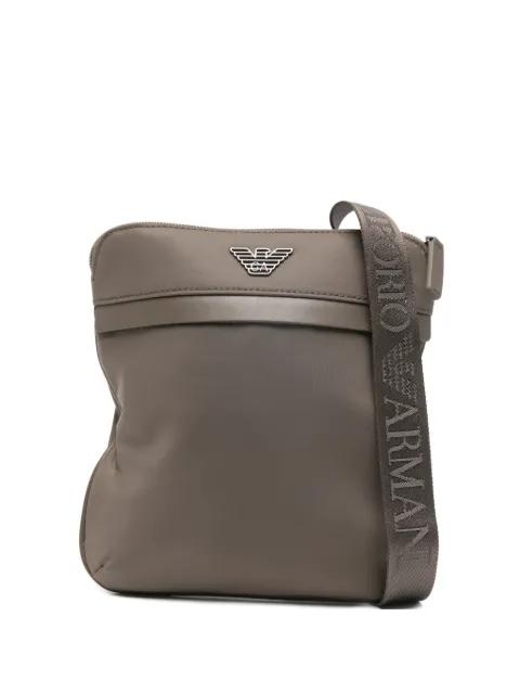 logo-strap messenger bag by EMPORIO ARMANI