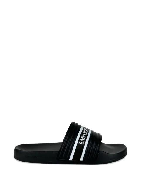 logo stripe slides by EMPORIO ARMANI