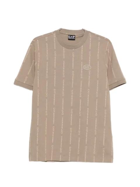 logo-striped T-shirt by EMPORIO ARMANI