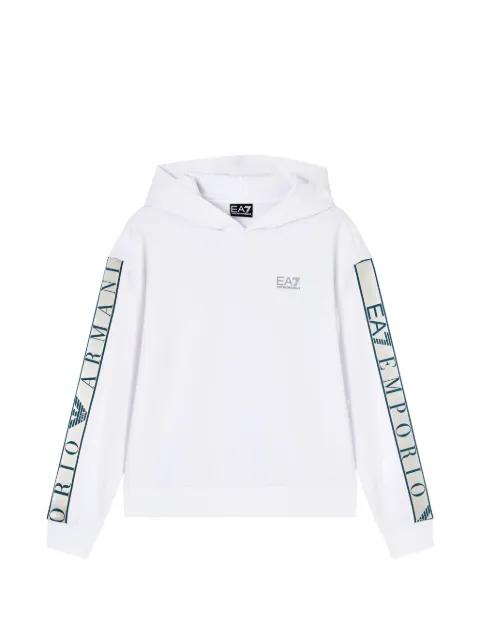 logo-tape hoodie by EMPORIO ARMANI