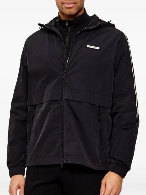 logo-tape hoodied jacket by EMPORIO ARMANI