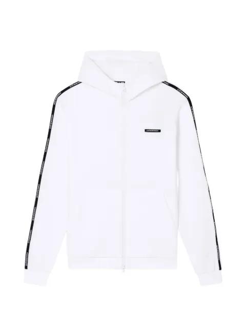 logo-tape zip hoodie by EMPORIO ARMANI