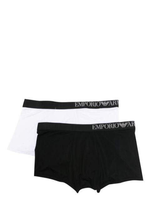 logo-waistband boxer briefs (set of two) by EMPORIO ARMANI