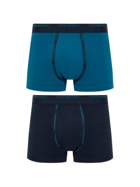 logo-waistband boxer briefs (set of two) by EMPORIO ARMANI