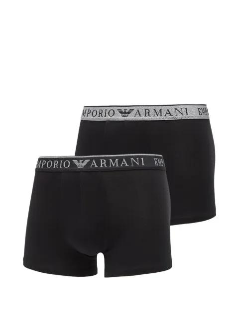 logo-waistband boxers (set of two) by EMPORIO ARMANI