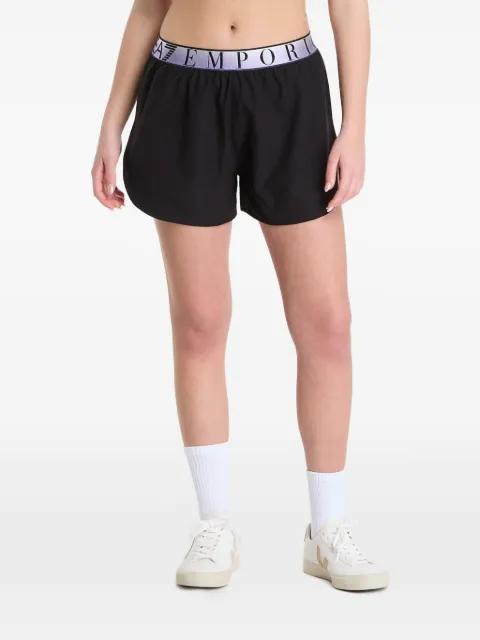 logo-waistband layered shorts by EMPORIO ARMANI