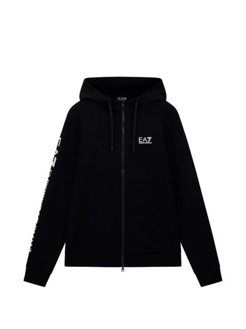 logo zip-hoodied sweatshirt by EMPORIO ARMANI