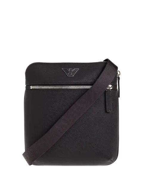 logo zip shoulder bag by EMPORIO ARMANI