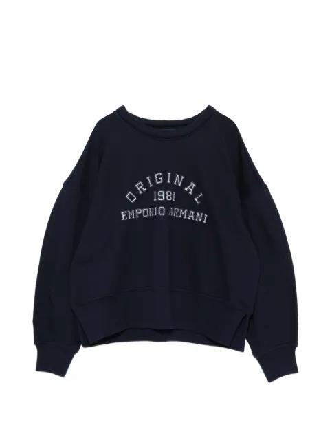 long-sleeve oversized sweatshirt by EMPORIO ARMANI