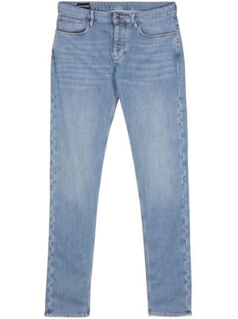 low-rise slim-fit jeans by EMPORIO ARMANI