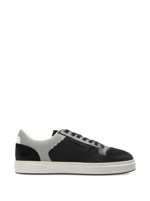mesh-panelled cross-stitch sneakers by EMPORIO ARMANI