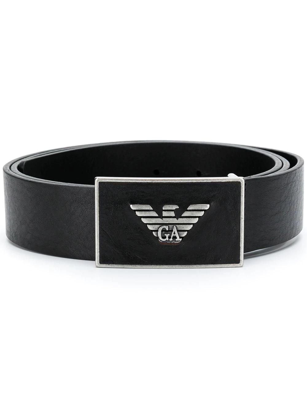 metal logo belt by EMPORIO ARMANI