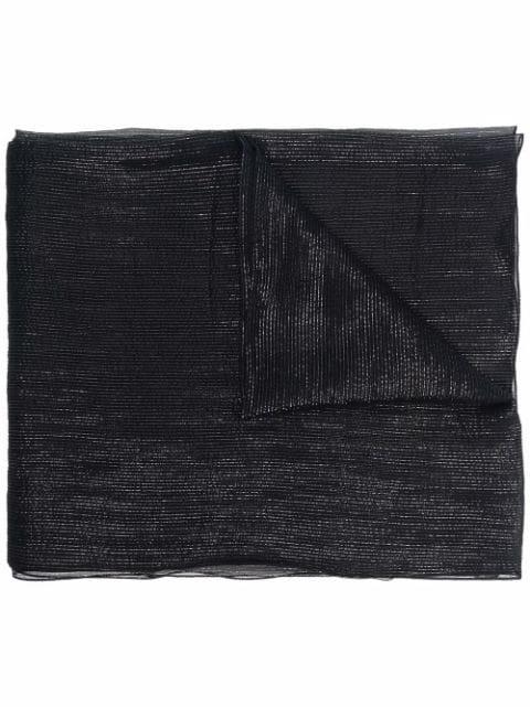 metallic-detail scarf by EMPORIO ARMANI