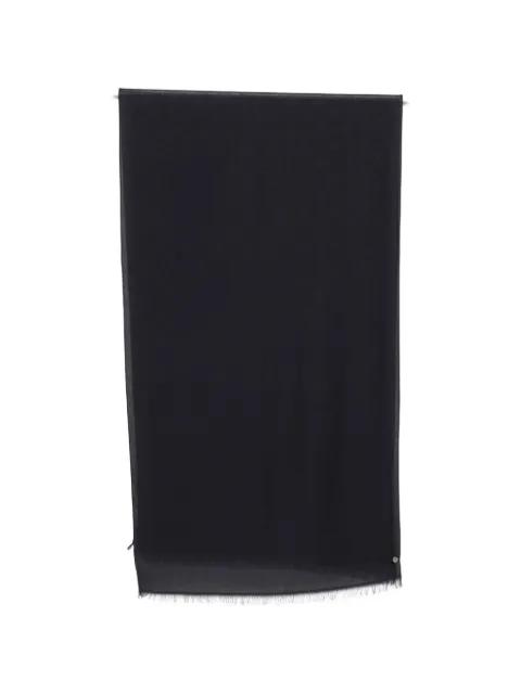 monogram fringed scarf by EMPORIO ARMANI