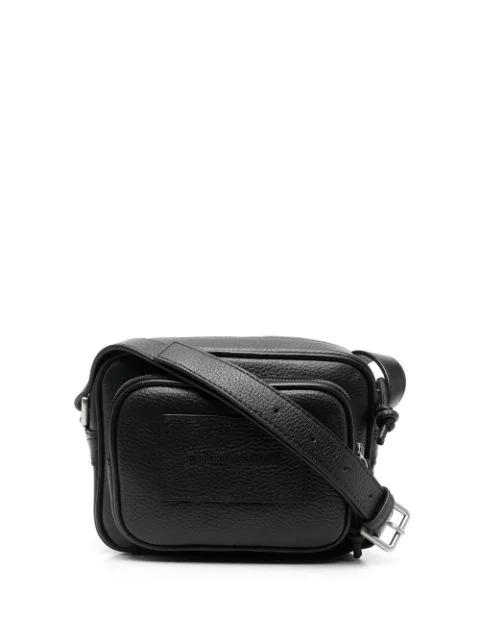 multi-pocket crossbody messenger bag by EMPORIO ARMANI