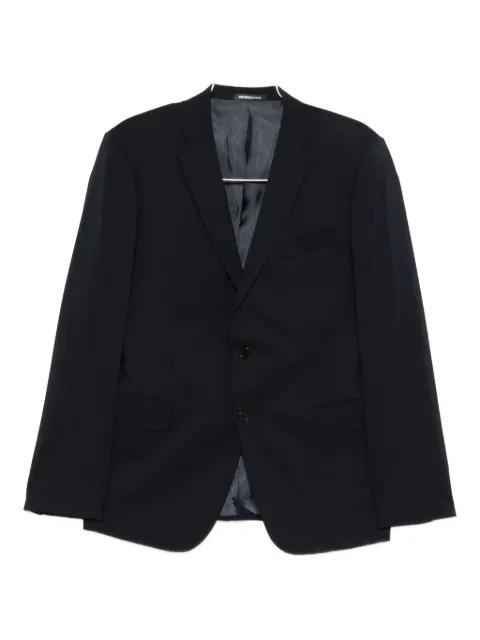 notched-lapel two-piece suit by EMPORIO ARMANI