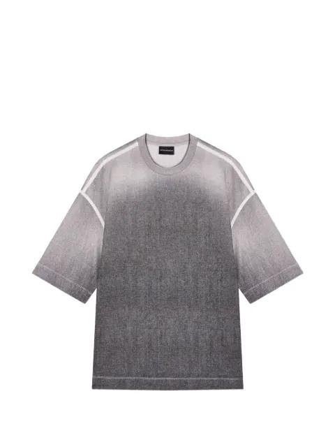 oversized degradé T-shirt by EMPORIO ARMANI