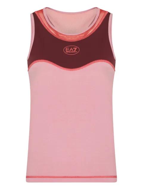 panelled racerback top by EMPORIO ARMANI