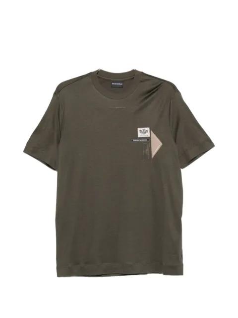 patch-detail T-shirt by EMPORIO ARMANI
