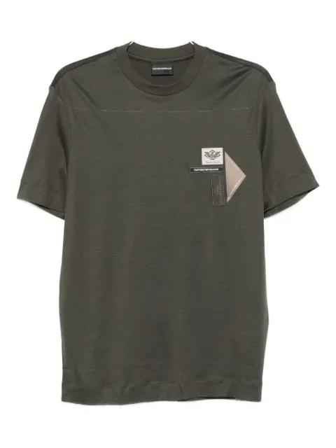 patch-embellished T-shirt by EMPORIO ARMANI