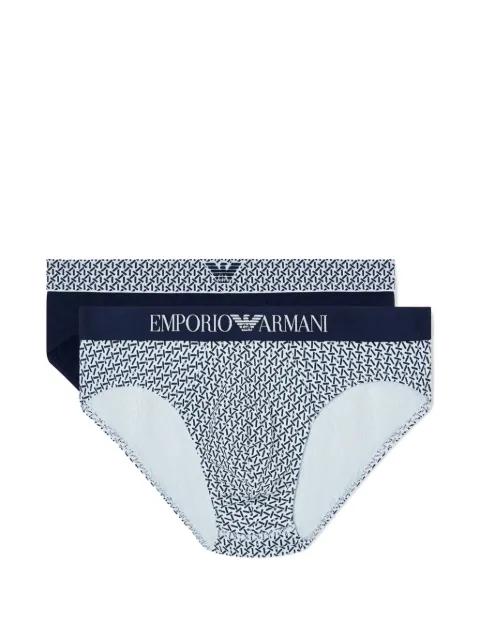 patterned briefs (set of two) by EMPORIO ARMANI