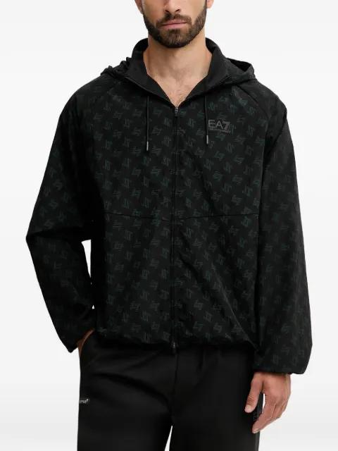 patterned hoodied jacket by EMPORIO ARMANI