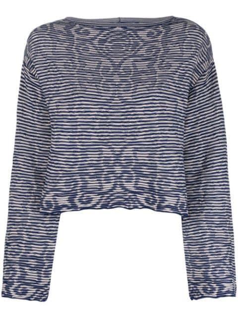patterned intarsia knit jumper by EMPORIO ARMANI