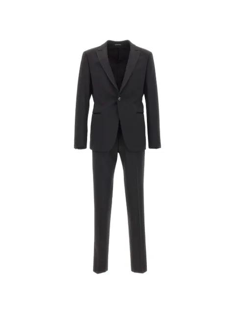 peak-lapels single-breasted suit by EMPORIO ARMANI