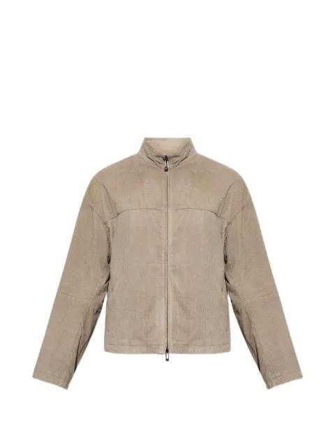 perforated suede jacket by EMPORIO ARMANI