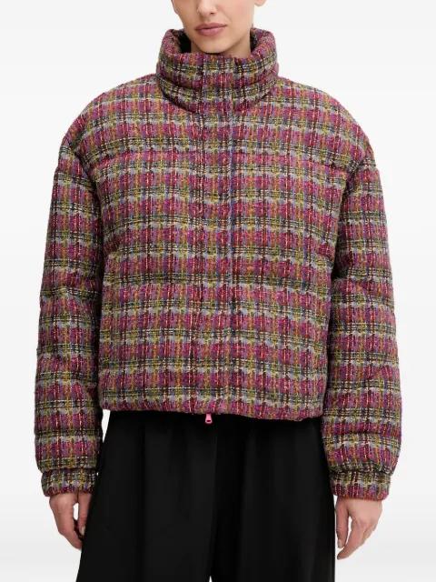plaid puffer jacket by EMPORIO ARMANI