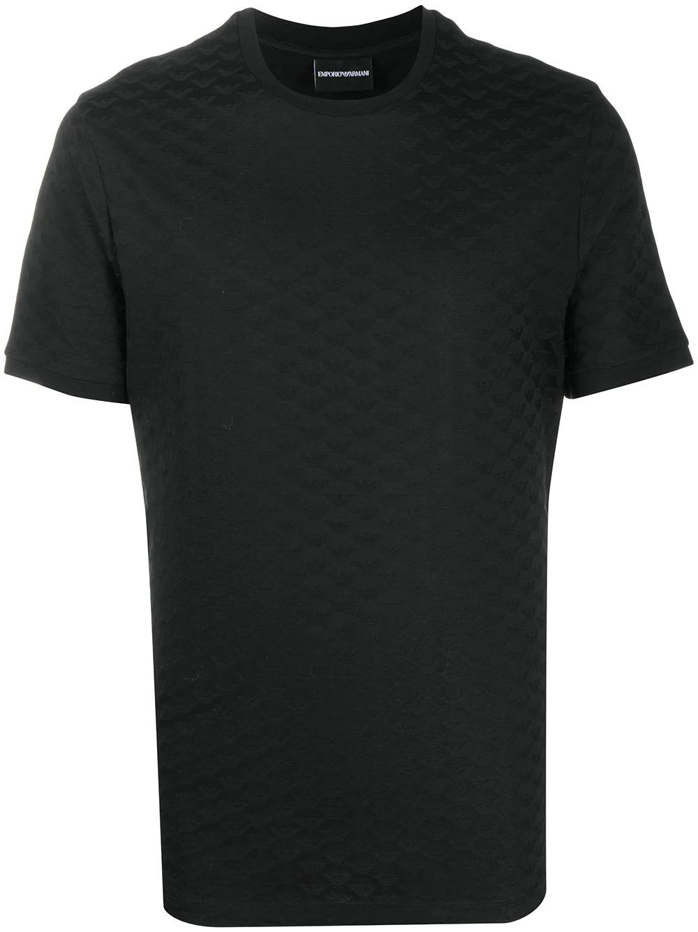 plain textured T-shirt by EMPORIO ARMANI