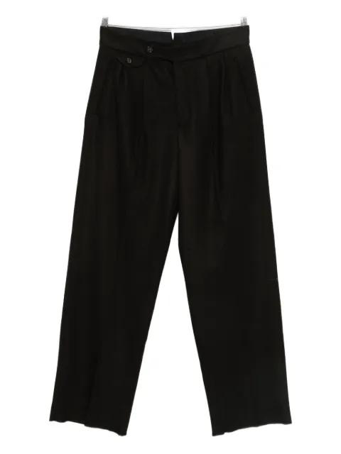 pleat-detail trousers by EMPORIO ARMANI