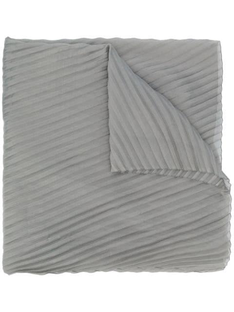 pleated oversized scarf by EMPORIO ARMANI