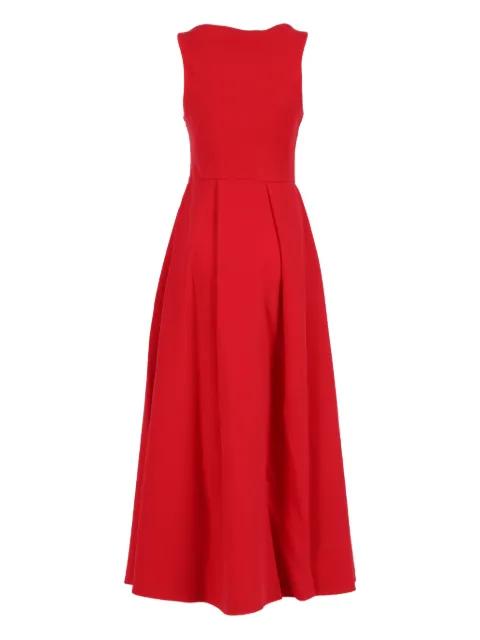 pleated sleeveless dress by EMPORIO ARMANI
