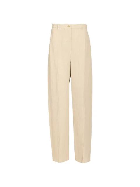 pressed-crease straight-leg trousers by EMPORIO ARMANI