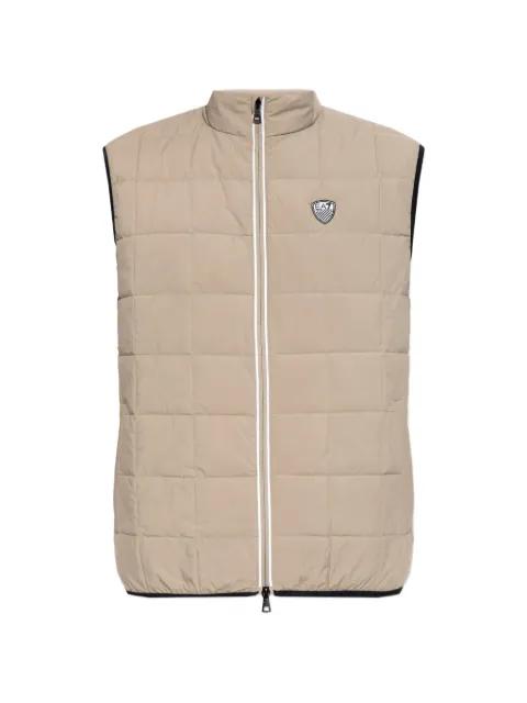 quilted logo-patch gilet by EMPORIO ARMANI