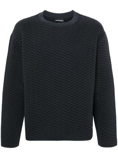 quilted sweatshirt by EMPORIO ARMANI