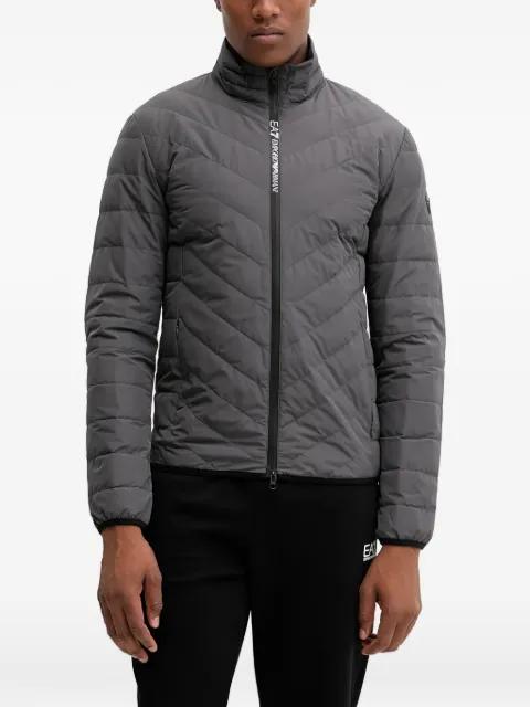 quilted zip-up jacket by EMPORIO ARMANI