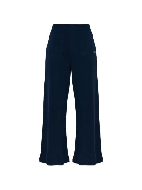 ribbed logo-plaque track pants by EMPORIO ARMANI