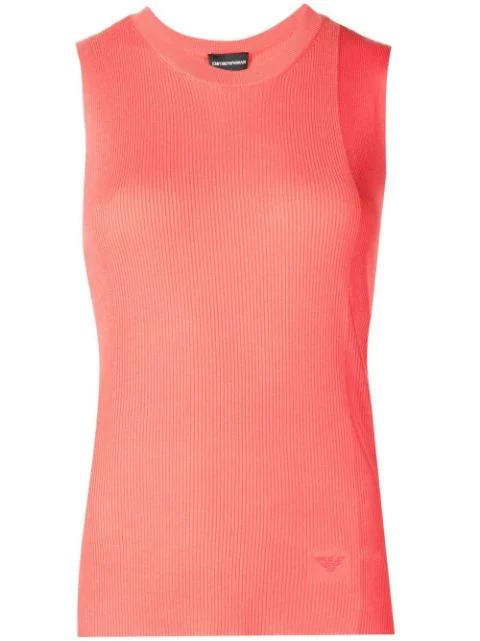ribbed tank top by EMPORIO ARMANI