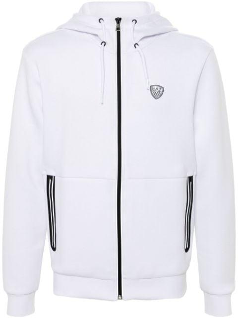 rubberised logo hoodie by EMPORIO ARMANI