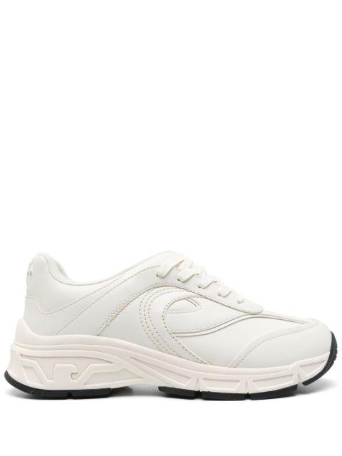 rubberised-logo sneakers by EMPORIO ARMANI