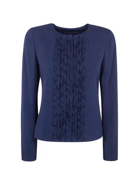 ruffled fitted jacket by EMPORIO ARMANI