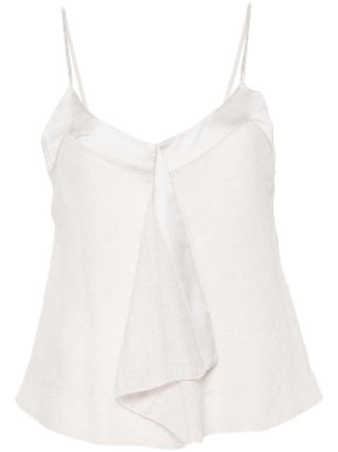 ruffled seersucker top by EMPORIO ARMANI